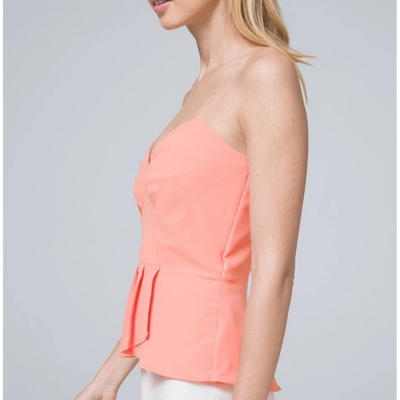 White House Black Market Peplum Top NEW - Picture 2 of 4